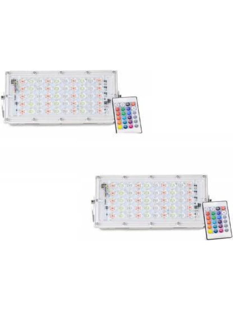     			SPARKWORLD RGB 50 Watts Flood Light ( Pack of 2 )