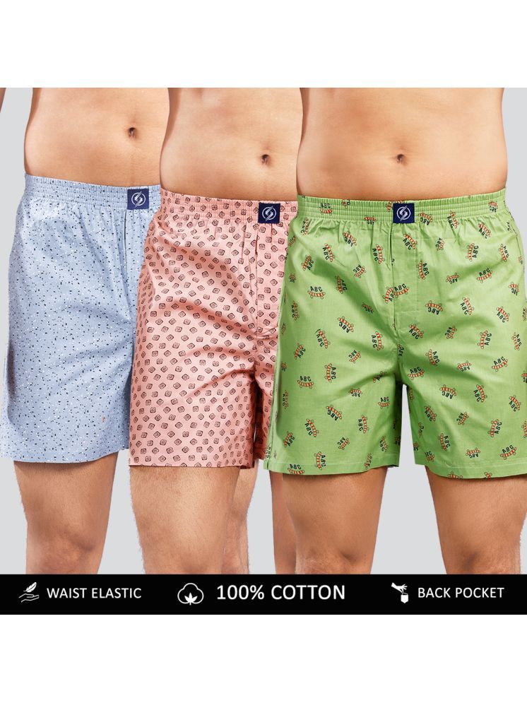     			Supersquad Pack of 3 Cotton Men's Boxer- ( Assorted 6 )