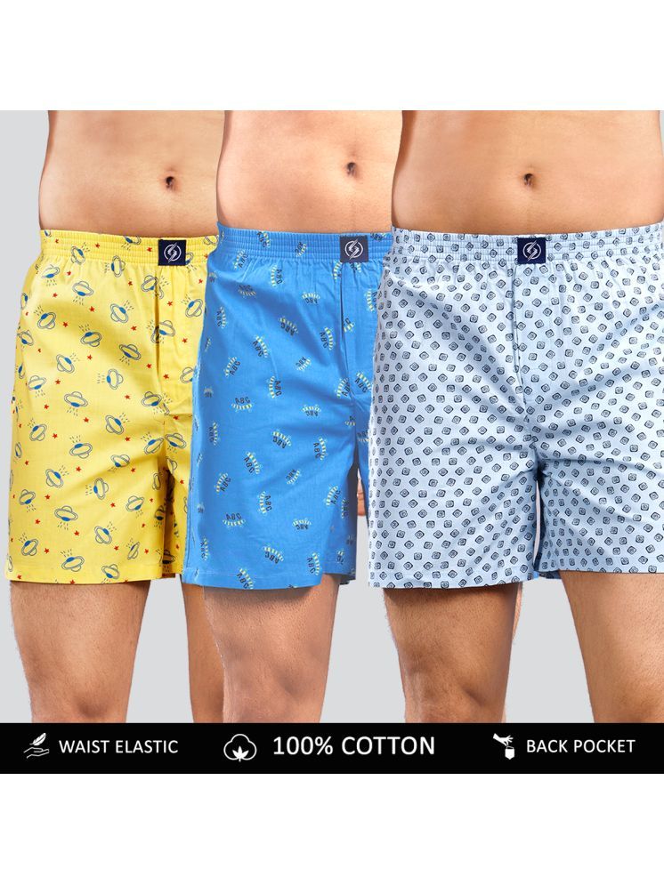     			Supersquad Pack of 3 Cotton Men's Boxer- ( Assorted 12 )