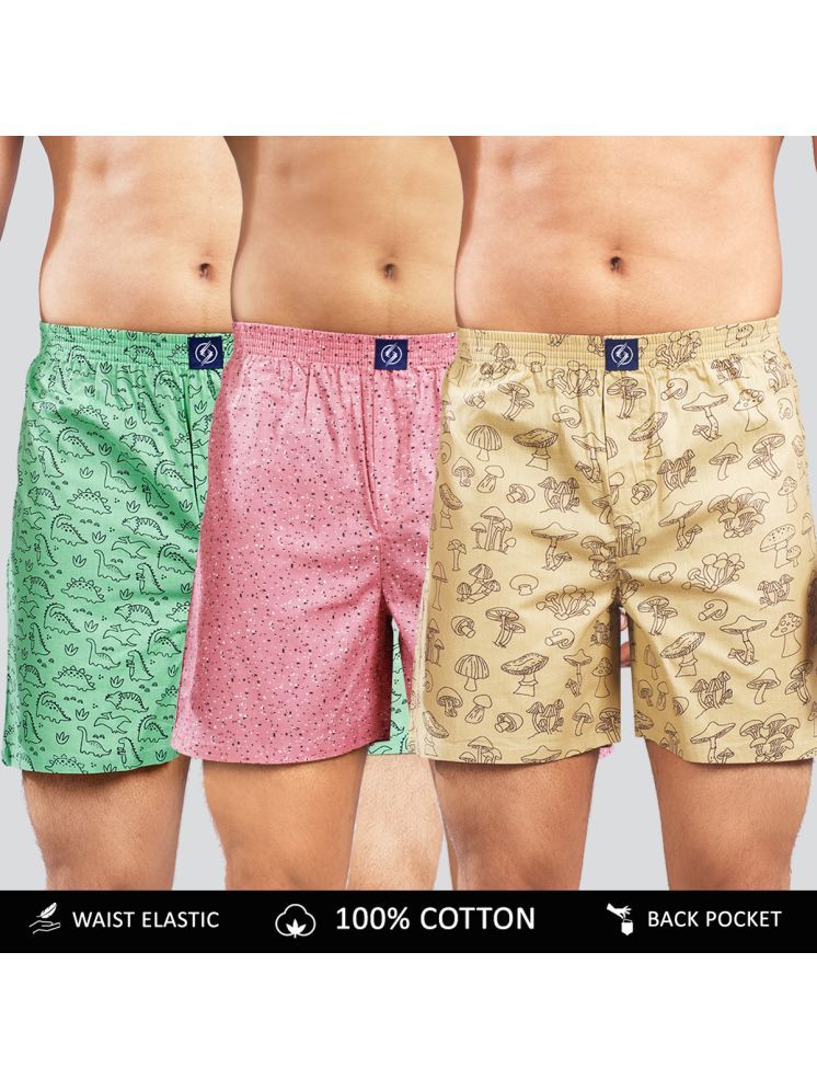     			Supersquad Pack of 3 Cotton Men's Boxer- ( Assorted 4 )