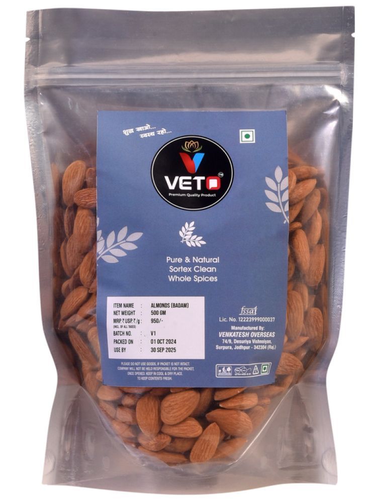     			Veto Almond (Badam) 500GM