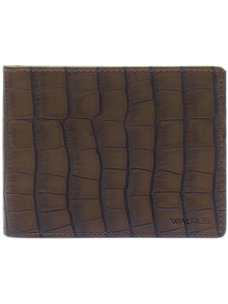     			Walrus Brown Faux Leather Men's Regular Wallet ( Pack of 1 )