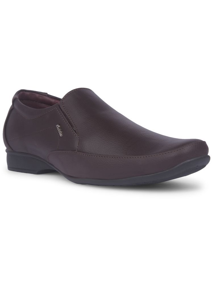     			Bata Brown Men's Slip On Formal Shoes