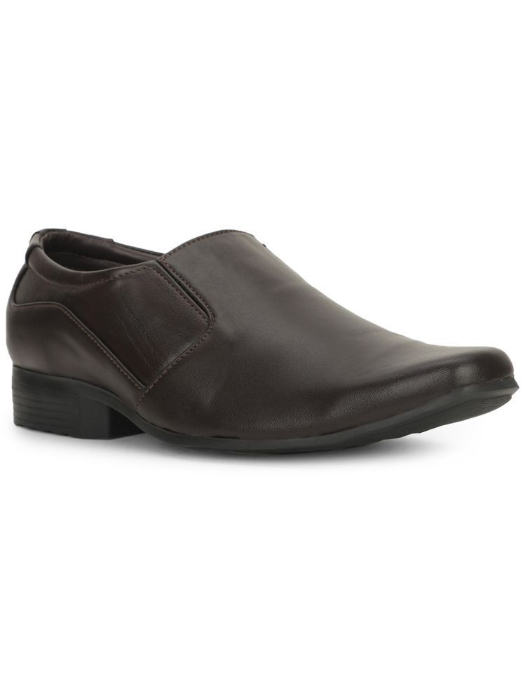     			Bata Brown Men's Slip On Formal Shoes