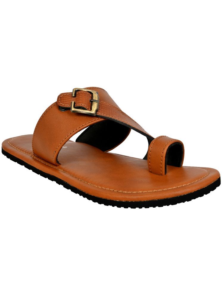     			Chappal Wala Tan Men's Leather Slipper