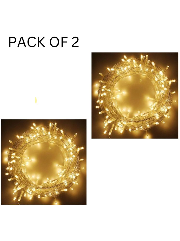     			Kadio Yellow 15Mtr String Light ( Pack of 2 )