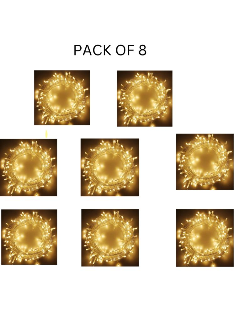     			Kadio Yellow 15Mtr String Light ( Pack of 8 )