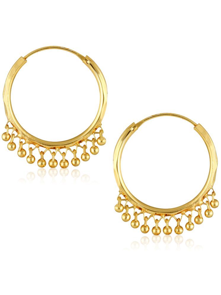     			VIVASTRI Gold Jhumki Earrings ( Pack of 1 )