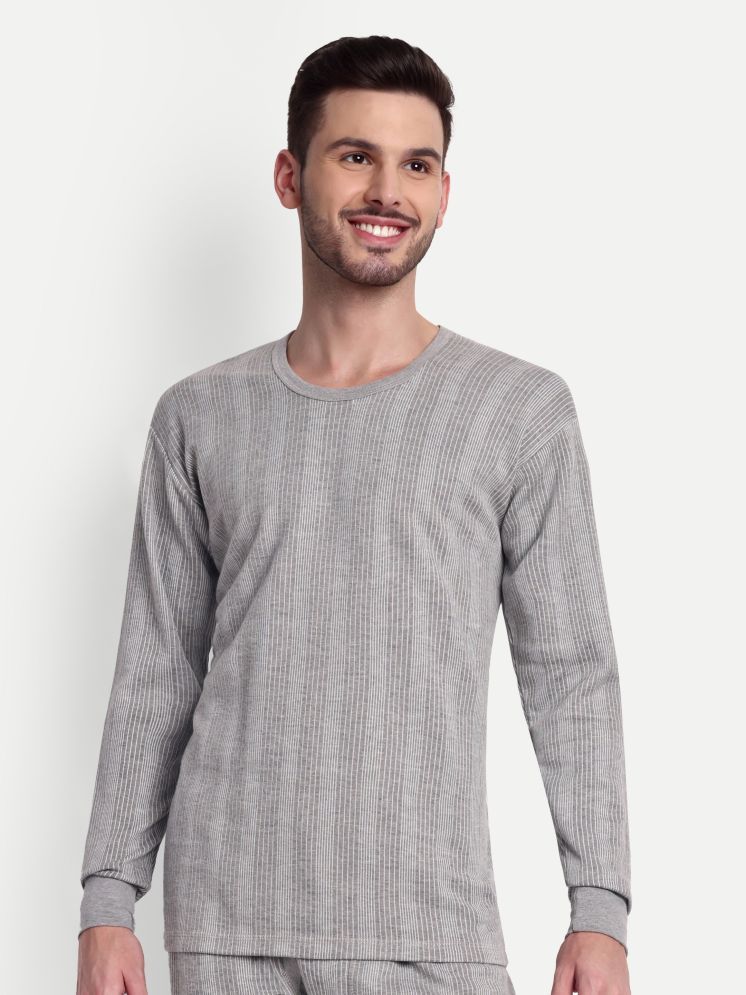     			Zeffit Cotton Blend Men's Thermal Tops ( Grey ) men thermal