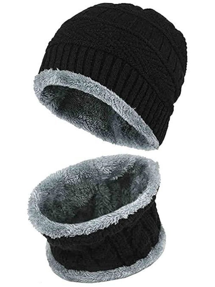     			valdez Black Woollen Women's Cap ( Pack of 1 )