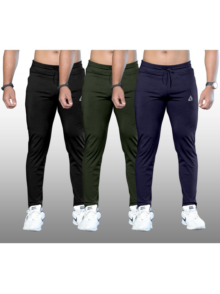     			FTX Olive Green Lycra Men's Trackpants ( Pack of 3 )