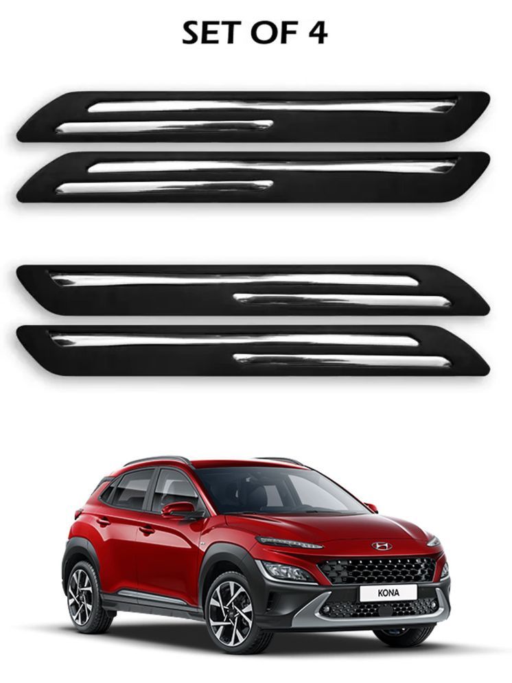     			JVG Double Chrome Bumper Protection Guard (Pack Of 4) For Hyundai Kona