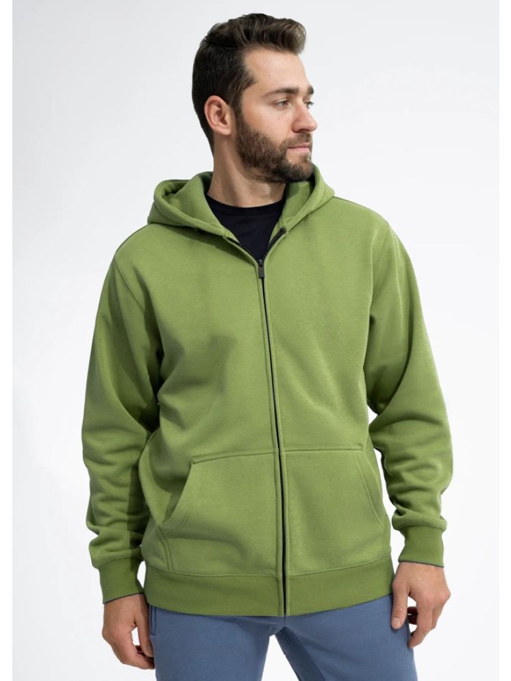     			Lecowar Fleece Hooded Men's Sweatshirt - Green ( Pack of 1 )