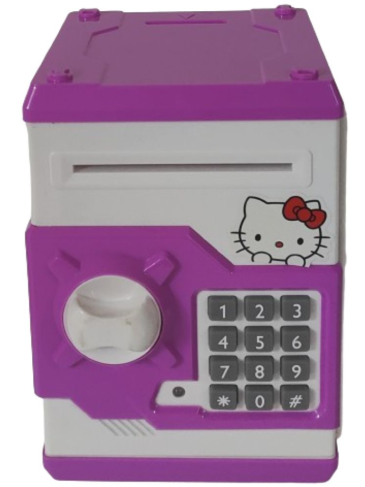     			1670Y-YESKART Toys Pink Hello Kitty  Money Safe ATM Kids Piggy Savings Bank with Electronic Lock Piggy Bank ATM with Password, Cartoon Piggy Bank for Kids-Hello Kitty