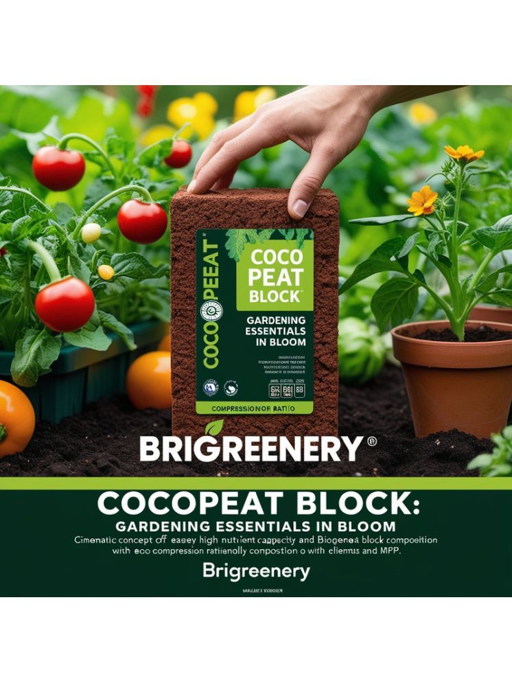     			BriGreenery Bricks Cake ( 5 ) For Grow bags