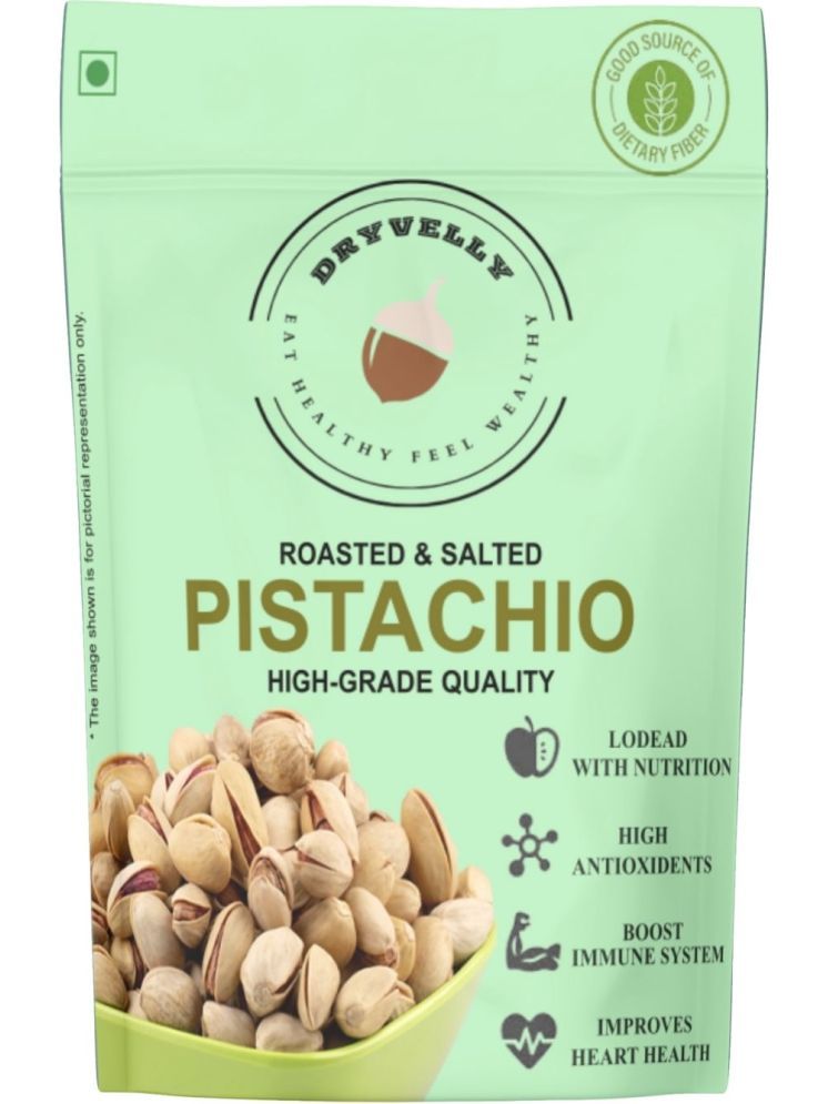     			DRYVELLY Roasted & Salted Pistachios 400GM