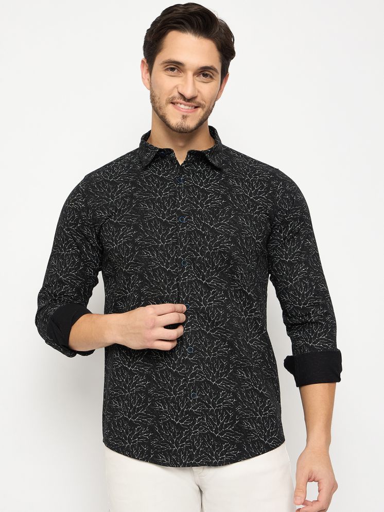     			Duke 100% Cotton Slim Fit Printed Full Sleeves Men's Casual Shirt - Black ( Pack of 1 )