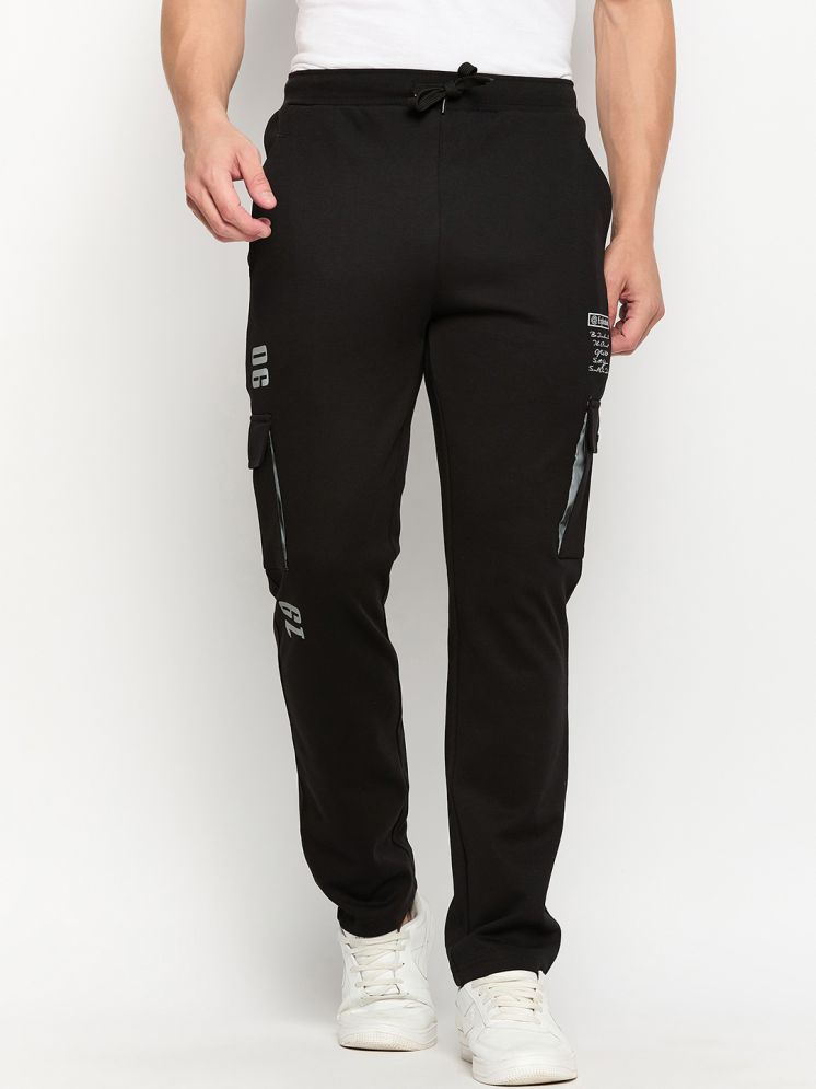     			Duke Black Cotton Blend Men's Trackpants ( Pack of 1 )