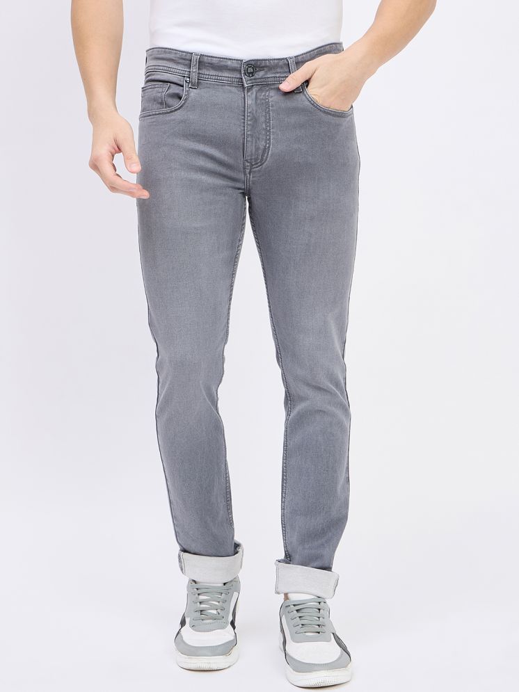     			Duke Slim Fit Cuffed Hem Men's Jeans - Grey ( Pack of 1 )