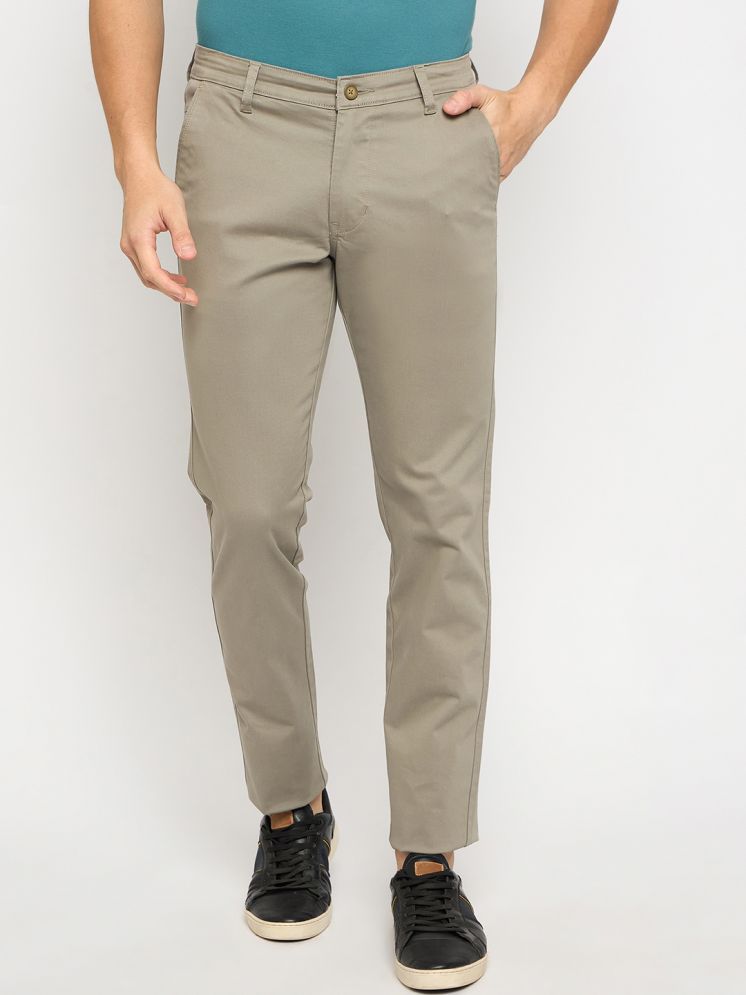     			Duke Slim Pleated Men's Chinos - Beige ( Pack of 1 )