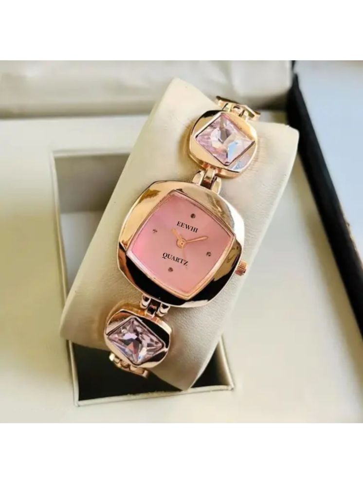     			EEWHI Rose Gold Metal Analog Womens Watch