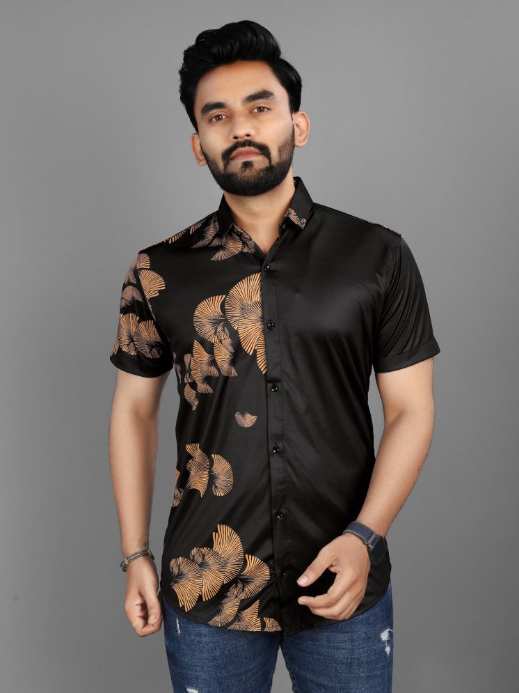     			Fashionfricks Polyester Regular Fit Printed Half Sleeves Men's Casual Shirt - Multi ( Pack of 1 )