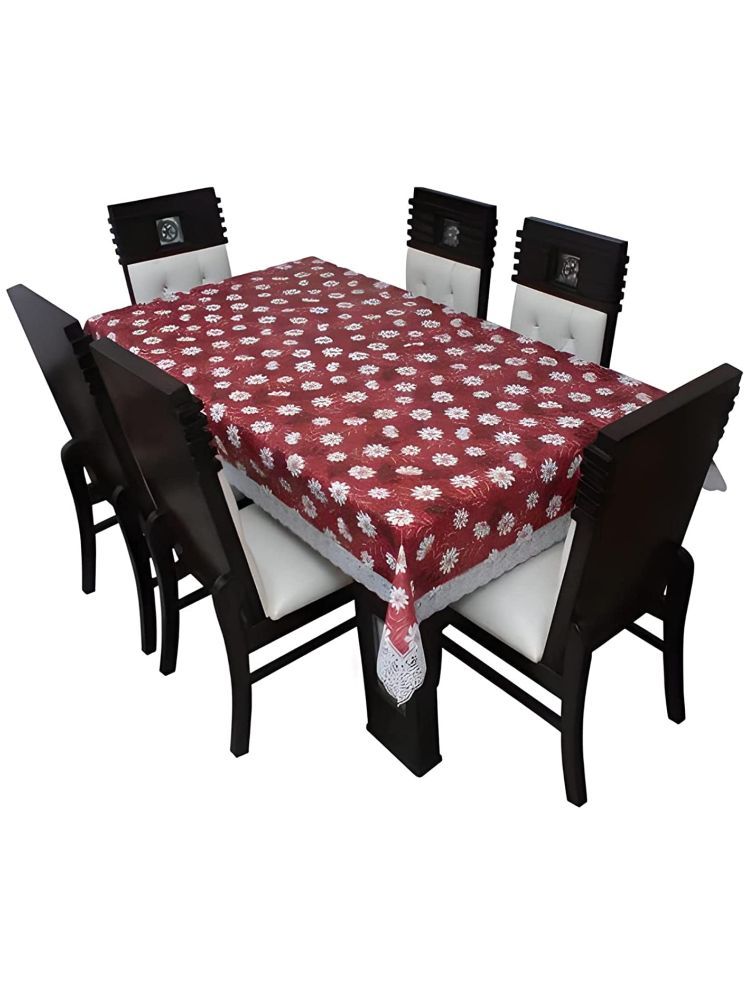     			ROYAL - NEST Printed Polyester 2 Seater Rectangle Table Cover ( 152 x 101 ) cm Pack of 1 Maroon