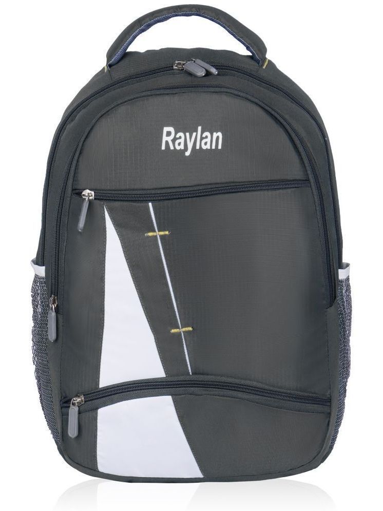     			Raylan Grey PU Backpack ( 25 Ltrs )