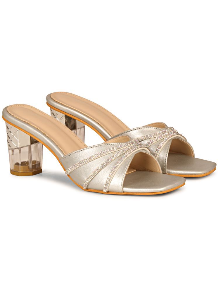     			Saheb Silver Women's Sandal Heels