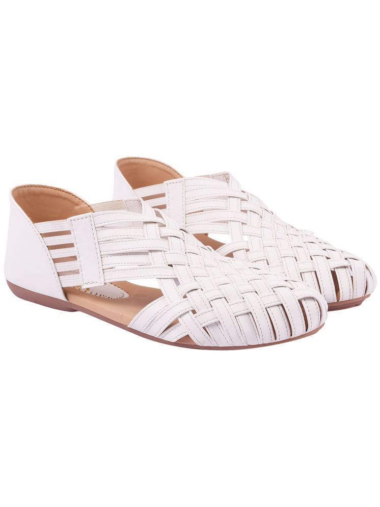     			Stylestry White Women's Casual Ballerinas