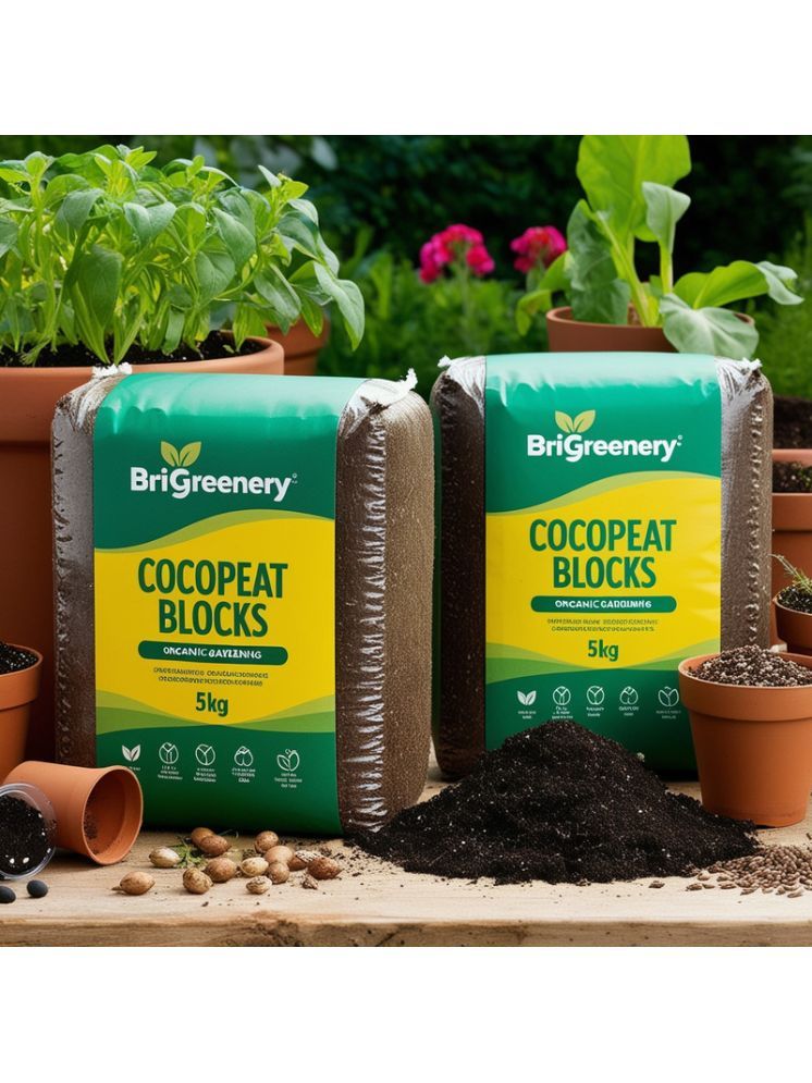     			BriGreenery Bricks Cake ( 5 ) For Germination pots