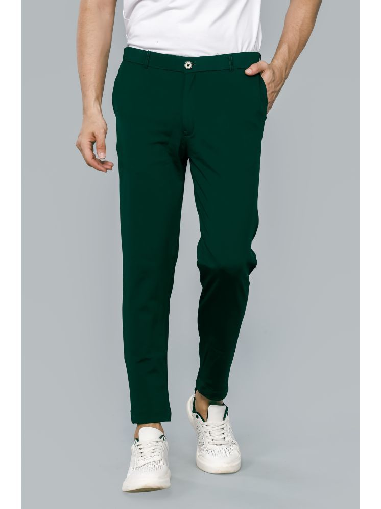     			DVILLA Regular Flat Men's Chinos - Dark Green ( Pack of 1 )