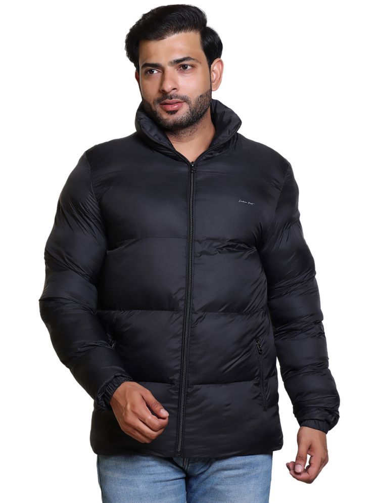     			IF-INDIAN FORT Nylon Men's Quilted & Bomber Jacket - Black ( Pack of 1 )