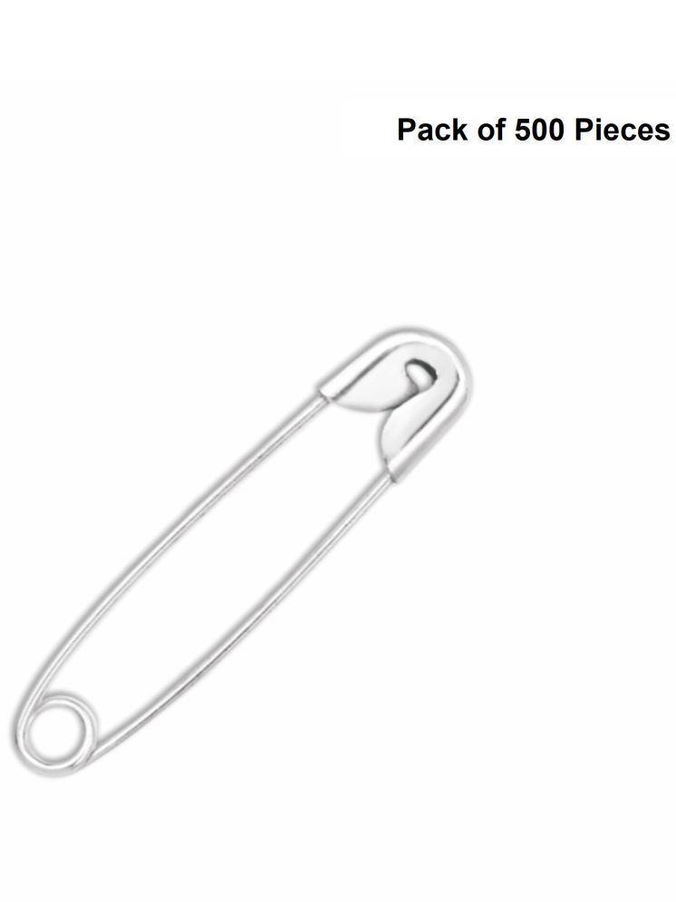     			Jyoti 33105 Safety Pins - Prime, Strong Nickel Plated Steel, Rust Resistant, Heavy Duty Variety Pack, Perfect for Clothes, Crafts, Sewing, Pinning (500 Pins of Size 1 / 32mm) - 500 Pcs