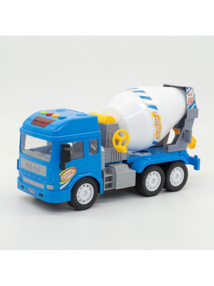     			PANSHUB Pull Back Vehicles Super Cement Mixer Truck, Friction Power Toy Trucks for 3+ Years Old Boys and Girls