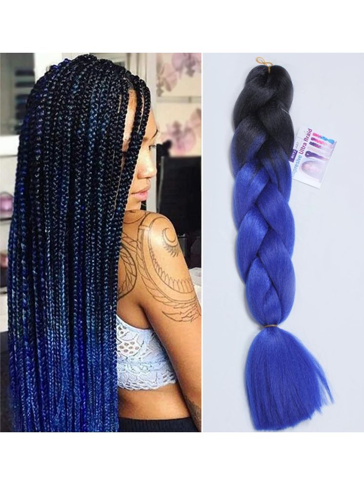     			RITZKART - Blue Clip In Hair Extension