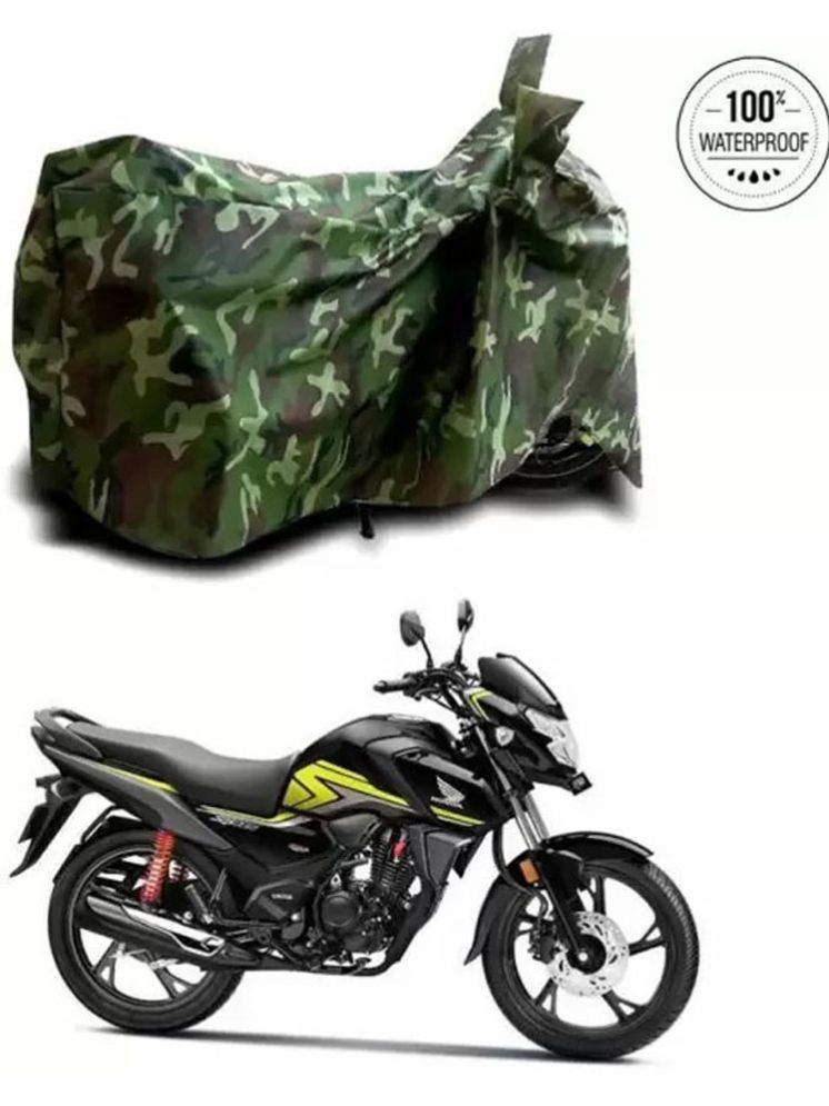     			RONISH Bike Body Cover for Honda CB 125 Shine SP ( Pack of 1 ) , Jungle