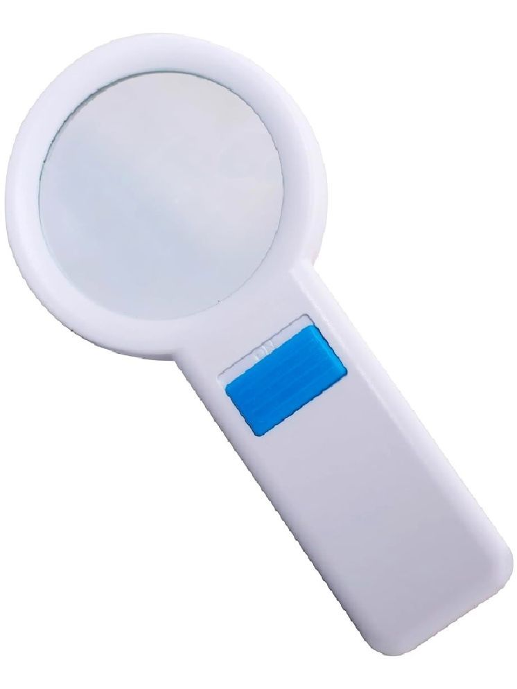     			SAVY 88 mm 10 LED Light Illuminated White Magnifying Glass Lens High Power 5x Handheld for Kids, Students, Artists, Reading and Viewing Small Objects, Maps etc.