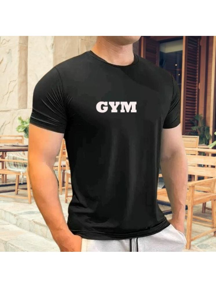     			VTSports Black Polyester Regular Fit Men's Sports T-Shirt ( Pack of 1 )