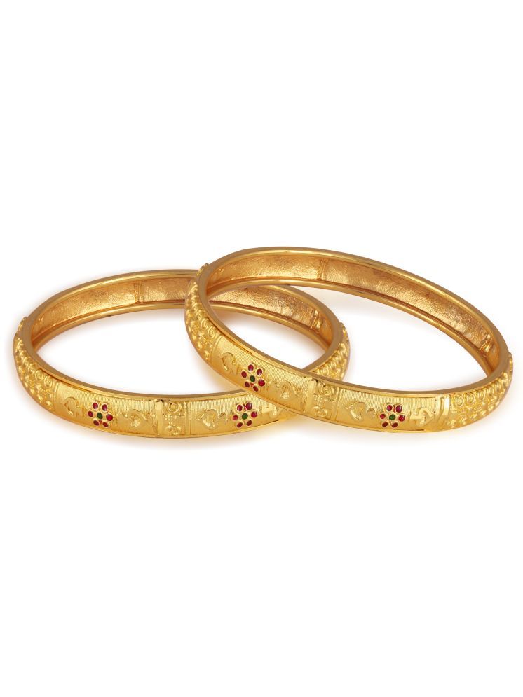     			Vighnaharta Gold Bangle Set ( Pack of 1 )