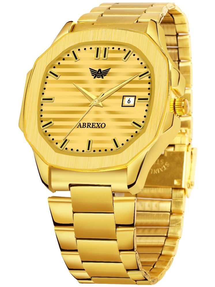     			Abrexo Gold Stainless Steel Analog Men's Watch