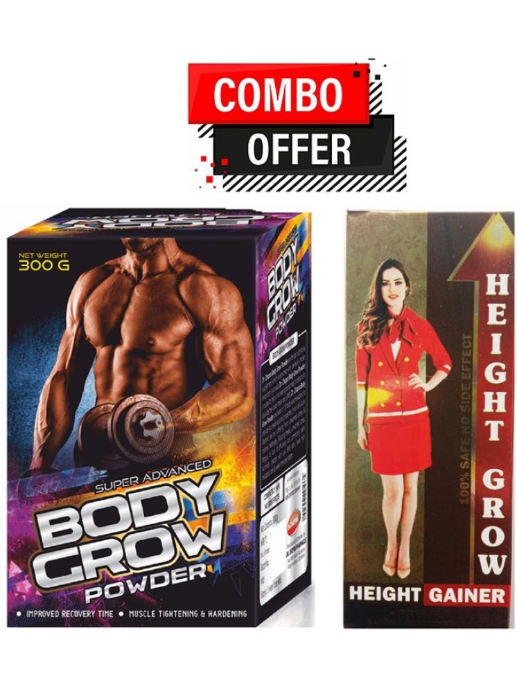     			Dr. Chopra Body Grow Powder 300gm & Height Grow Capsule 60 no.s Unflavoured Single Pack