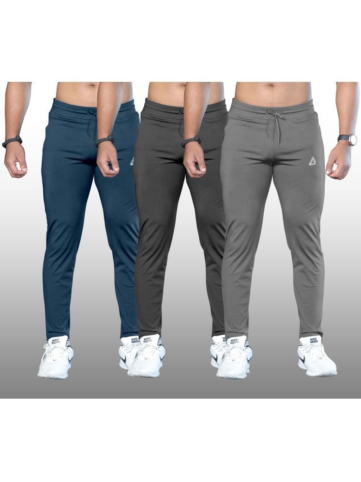     			FTX Grey Lycra Men's Trackpants ( Pack of 3 )