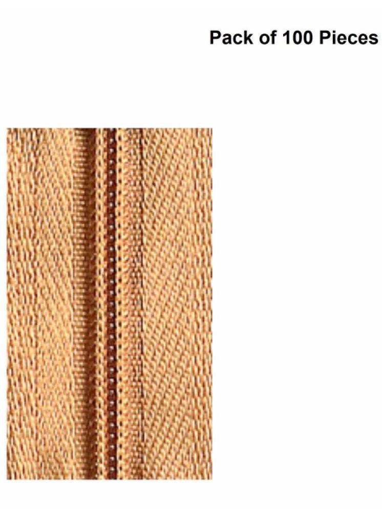     			Jyoti Zipper - CFC Size 3 - Color 4 (100 Zips of 8 Inches) Open-Ended, Ideal for Tailoring, Crafts, Fashion, Dressmaking | Zips Used in Stitching, Sewing, Pants, Bags - Pack of 100 Pieces