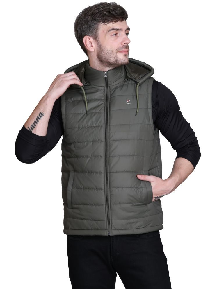     			KAZZ Nylon Men's Puffer Jacket - Olive ( Pack of 1 )