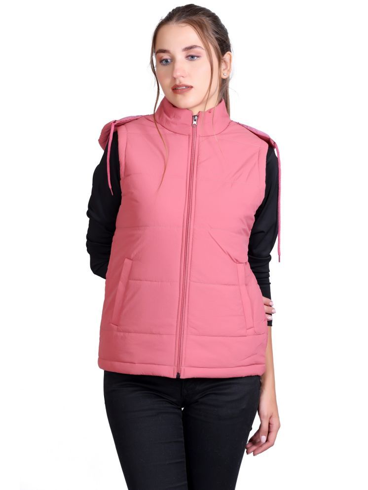     			KAZZ - Nylon Pink Hooded Jackets Pack of 1