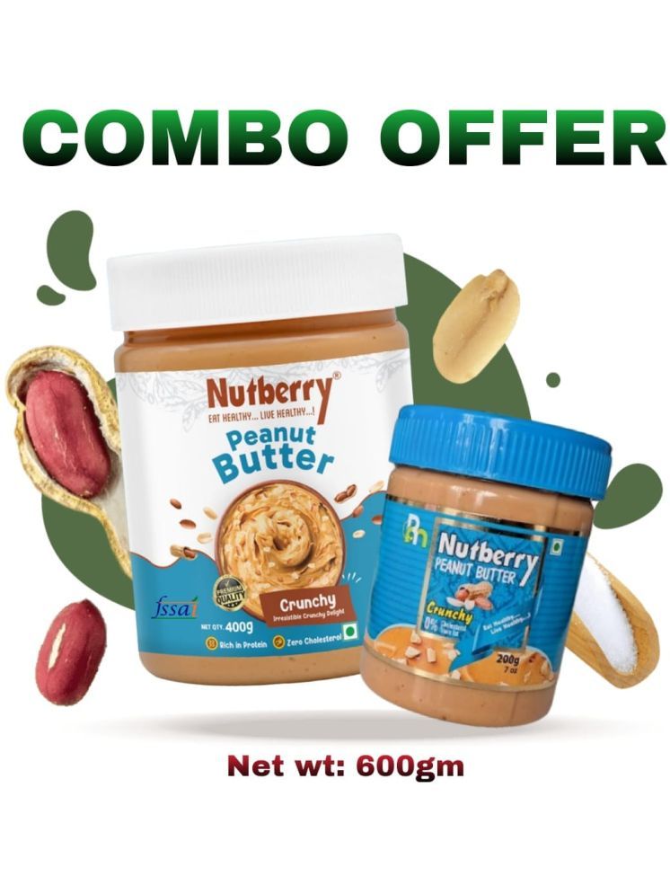     			Nutberry 600 gm Chunky Nut Butter ( Pack of 2 )