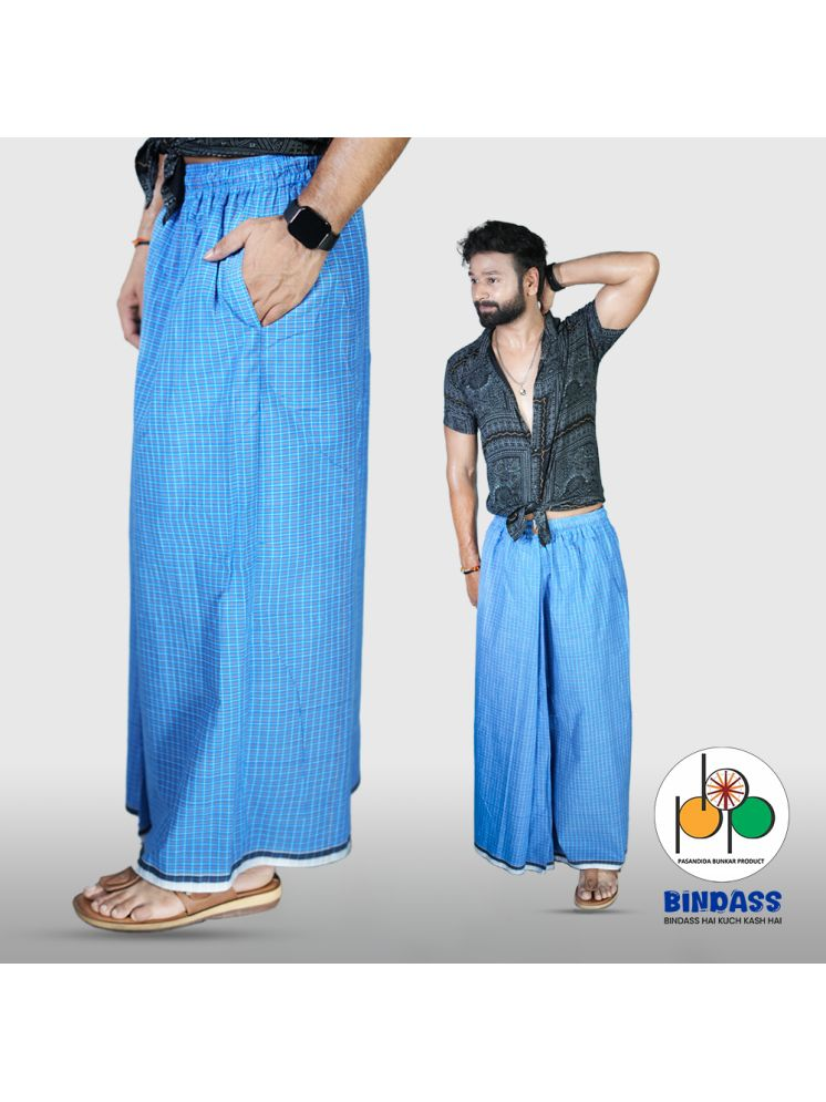     			Pasandida Bunkar Product Cotton Men's Lungi Blue ( Pack of 1 )