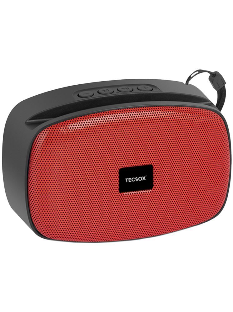     			Tecsox Stone351 5 W Bluetooth Speaker Bluetooth V 5.1 with USB,SD card Slot,Aux Playback Time 6 hrs Red