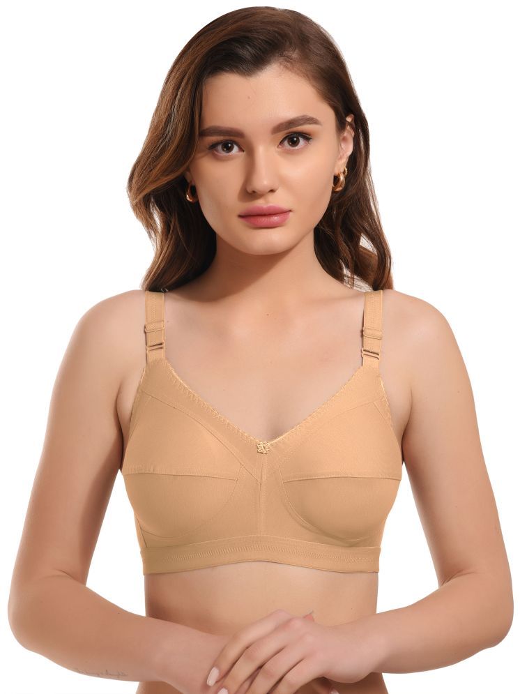     			Viral Girl Pack of 1 Cotton Blend Non Padded Women's Minimizer Bra ( Beige ) MV-DOVE-BEIGE